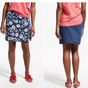 New With Tags BODEN WOMEN Boho EMBROIDERED Blue SKIRT Size 12✨